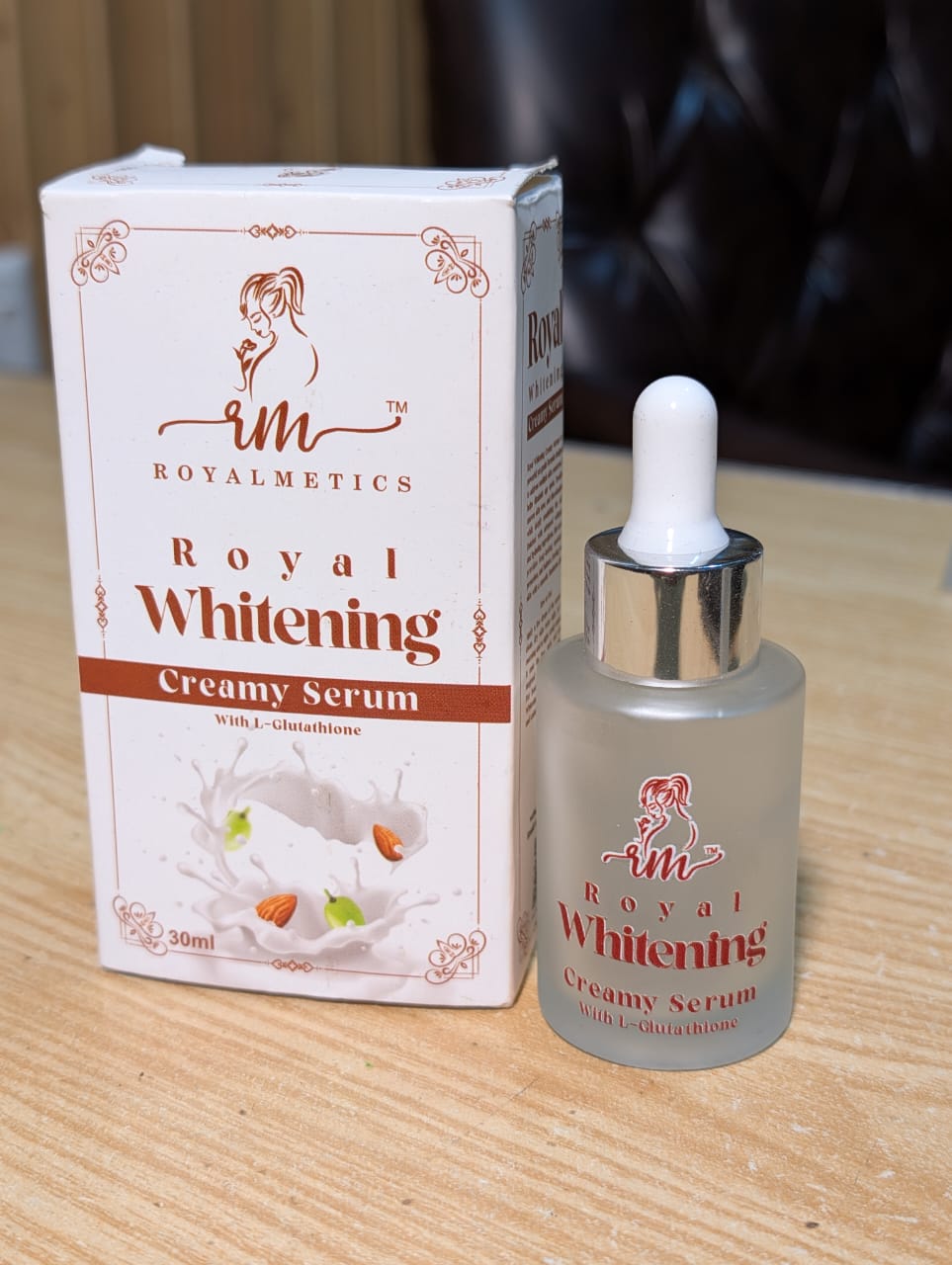 Royal Whitening Creamy Serum with L-Glutathione – Deep Brightening & Skin Repair Formula (30ml)