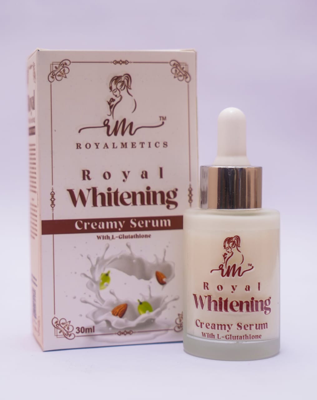 Royal Whitening Creamy Serum with L-Glutathione – Deep Brightening & Skin Repair Formula (30ml)