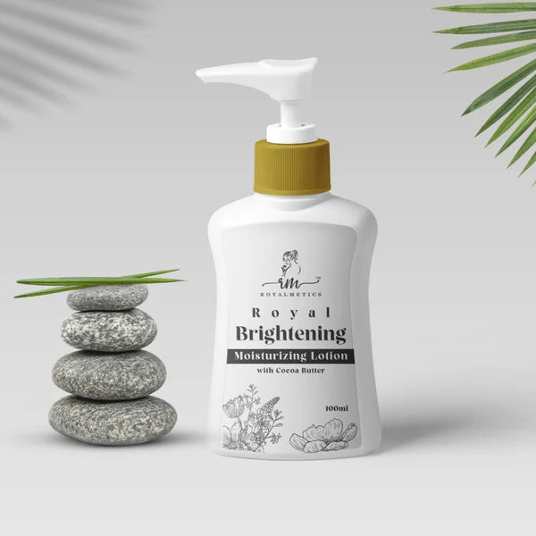 Royal Brightening Moisturizing Lotion with Cocoa Butter – Hydrating & Skin Whitening Body Lotion (100ml)