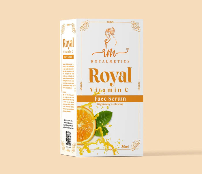 Royal Vitamin C Face Serum – Brightening & Glowing Skin Formula with Antioxidants (30ml)